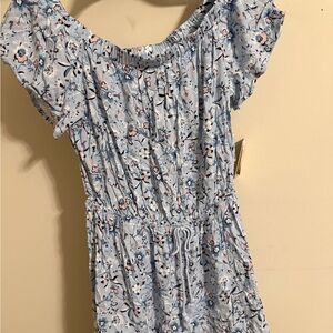 BeBop Light Blue Floral Skirt